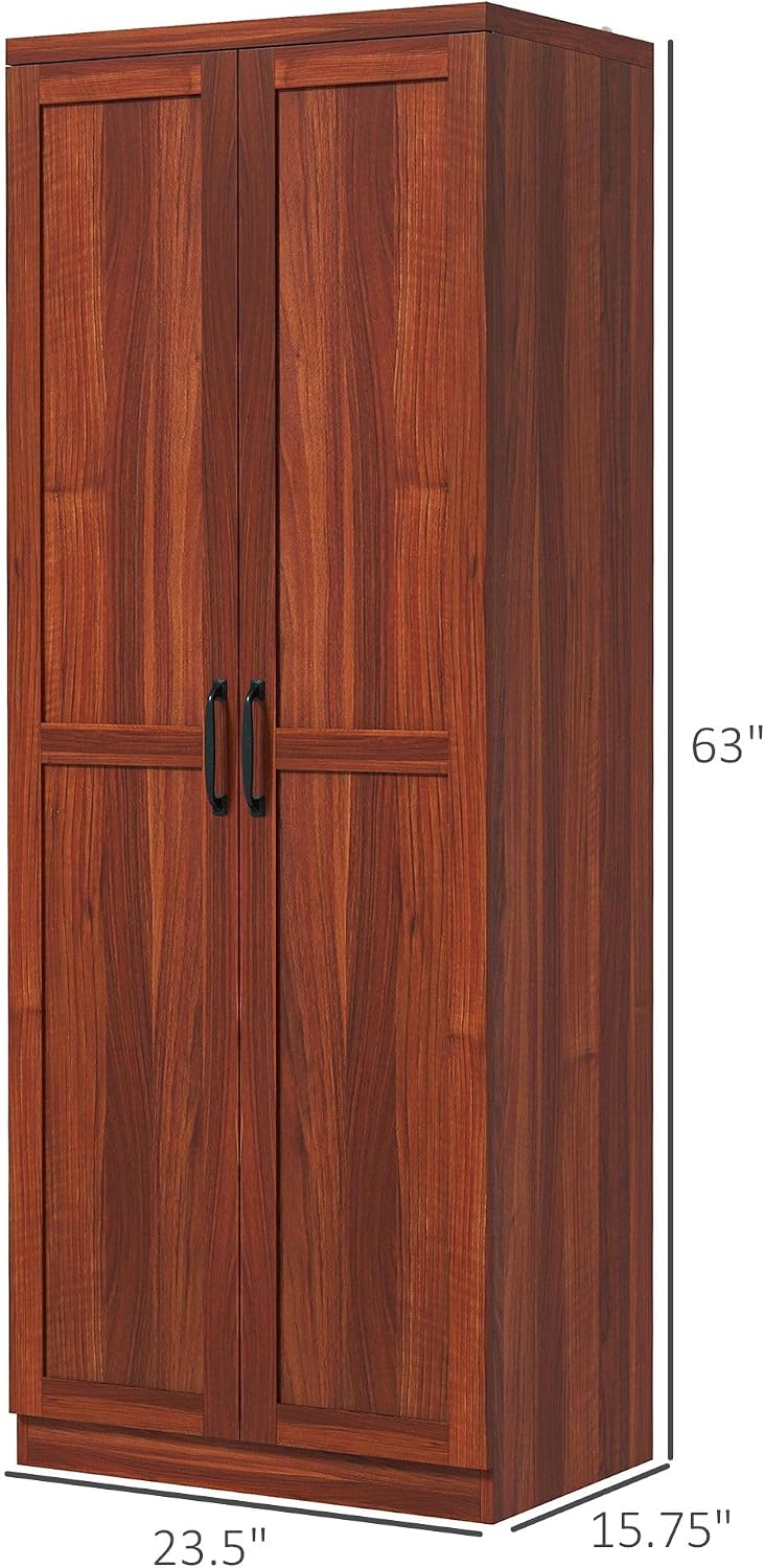 5-Tier Kitchen Pantry Cabinet with Adjustable Shelves