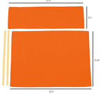 Sunbrella Directors Chair Replacement Cover (Flat Stick) (Orange)