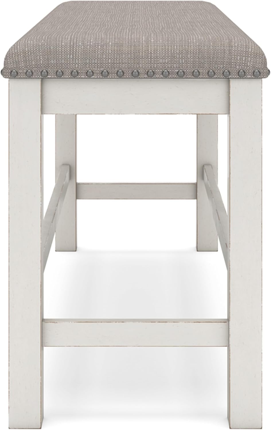 Signature Design by Ashley Robbinsdale 49" Counter Height Dining Bench, Antique White