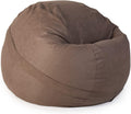 YuppieLife Big Durable Bean Bag Cover for Adults(Just Cover,No Filler) 4Ft Machine Washable Large Size Sofa Cover （Chocolate）