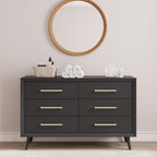 Child Craft Cranbrook 3-Piece Nursery Set, Includes 4-in-1 Convertible Crib, Dresser and Chest, Crib Grows with Your Baby (Ebony)