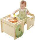 bpmfkid Montessori Weaning Table and Chair Set - Adjustable Design for Toddlers, Ideal for Mealtime, Learning, and Play