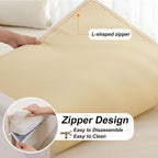 Bench Cushion for Indoor Outdoor Furniture Tufted Thicken Bay Window Seat Cushion Non Slip Waterproof Dining Piano Bench Pad Pillow Anti Cat Scratch for Patio Porch Swing(8,73x20in/185x50cm)