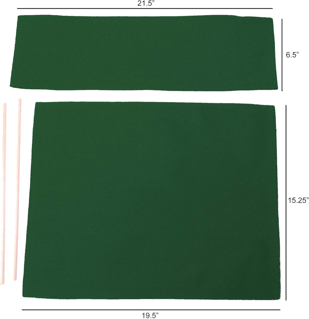 Replacement Cover Canvas for Directors Chair (Round Stick) - Hunter Green