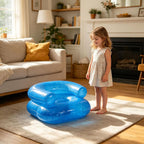 Kids Inflatable Chairs Blow up Chairs Inflatable Furniture,Portable Air Couch Furniture for Outdoor Indoor Camping Beach Room,Picnics Party Supplies (Blue)