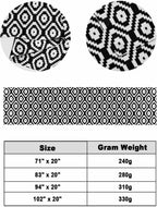 Black White Geometric Bed Runner Scarf Cal King Size, Modern Abstract Art Luxury Bed Throw Runners & Scarves for Twin Full Queen King Foot of Beds, Bedroom Hotel Wedding Room Decoration, 102"x20"