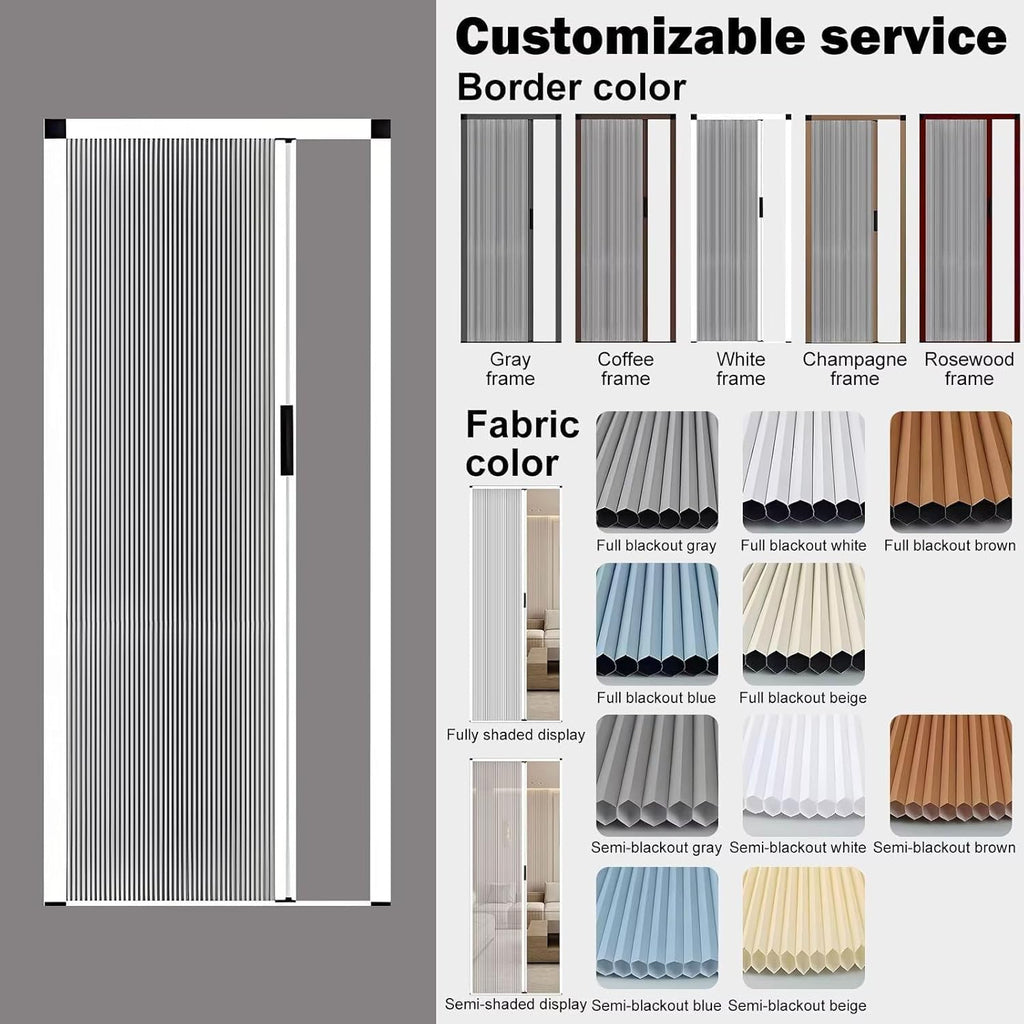 40x57 Retractable Aluminum Sliding Door – Soundproof, Waterproof Low Track Interior Folding Doors for Closet, Room Divider, Living Room, Bedroom, Kitchen, Office White (WxH) 47x76in/119.4x193cm