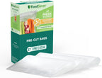 FoodSaver Pint Pre-Cut Vacuum Seal Bags, Easy Use Vacuum Storage Bags, Align to Seal and Tear to Open Vacuum Sealer Storage Bags, 108 Pack