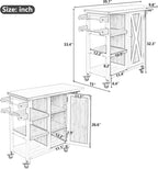 40 Sturdy Fir Wood Garden Table for Planting, Planter Bench with Foldable Top, Outdoor Storage Cabinets with Lockable Wheels for Patio Cooking, Grey