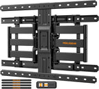 Perlegear Ultra Slim TV Wall Mount 1.1" Low Profile for 42-90" TVs, Fits 16"/24" Studs, Full Motion TV Mount Wall Bracket with Dual Articulating Arms, Swivel, Tilt, Max VESA 600x400mm, Holds 132lbs