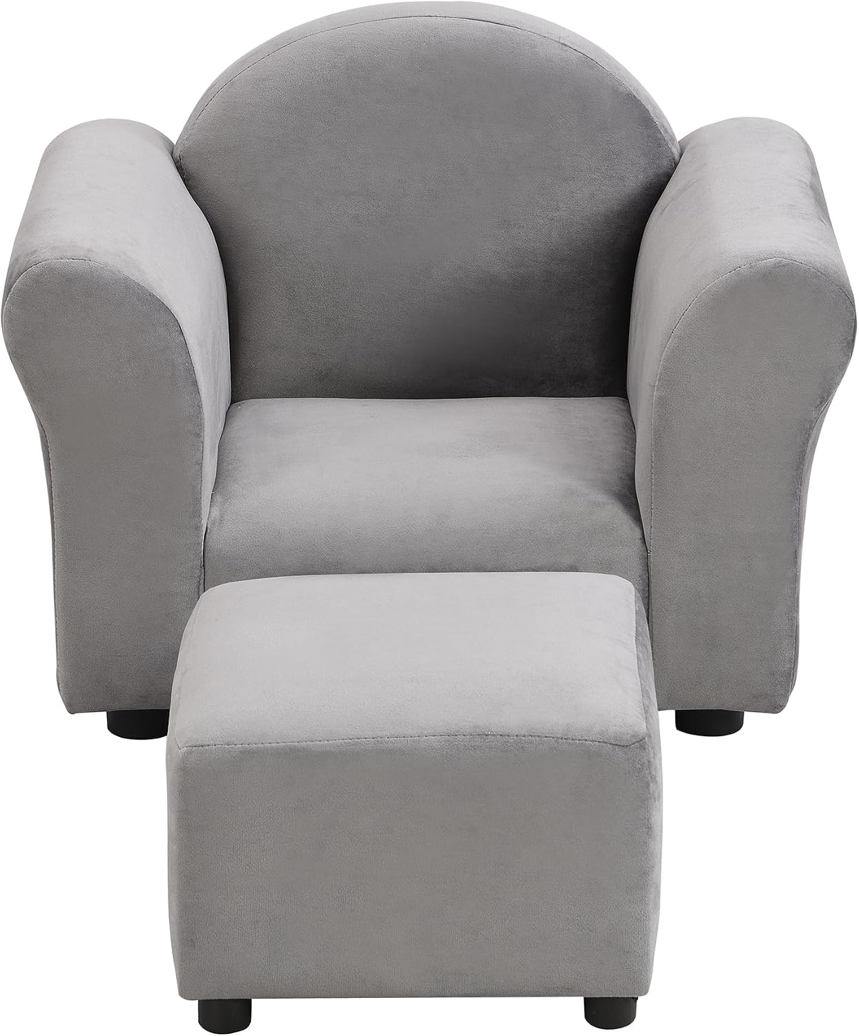 Chair, Upholstered Couch with Ottoman