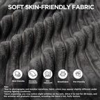Sytopia Loveseat Chaise Lounge with Armrests, Oversized Sofa Bed with 4 Pillows, Cozy Boneless Sleeper, Modular Sectional Couch for Living Room Bedroom, Floor Chair Furniture sala Corduroy