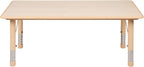 EMMA + OLIVER Adjustable Kids Activity Table for Home Use, Height-Adjustable Classroom Table for Kids, 23.625" W x 47.25" D x 14.5-23.5" H, Natural