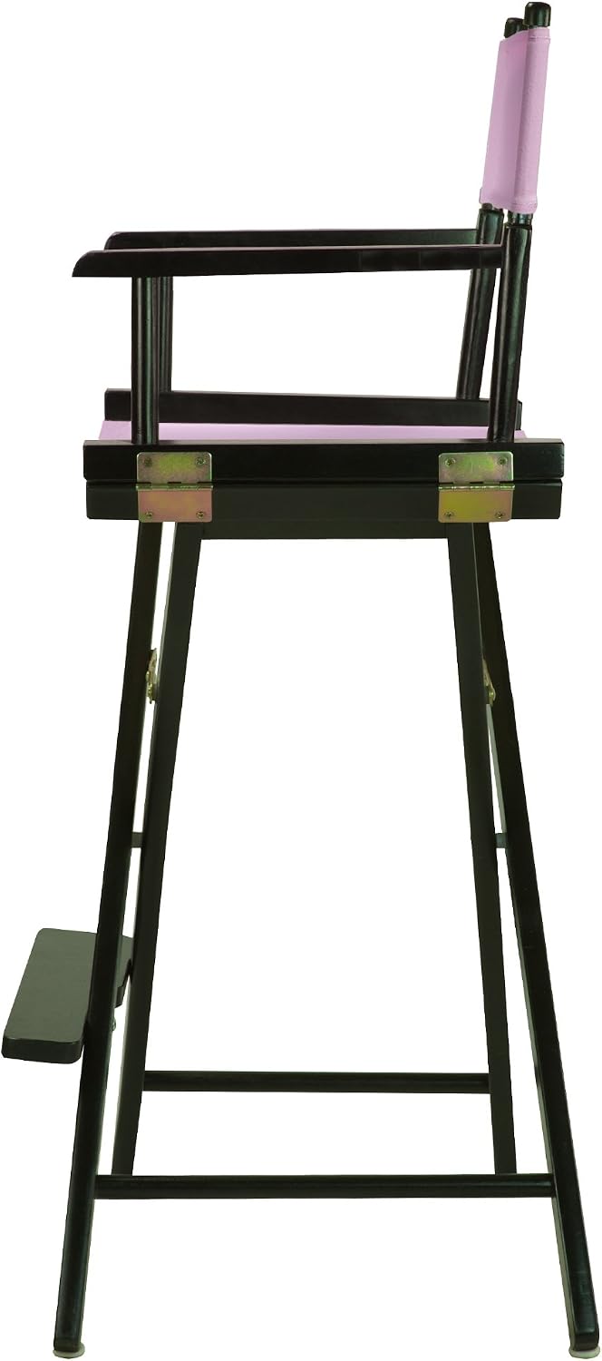 Casual Home 230-02/021-22 Director Chair 30" - Bar Height BlackFrame/Pink Canvas