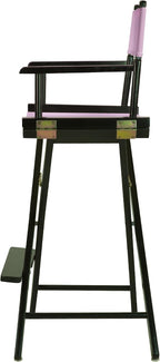 Casual Home 230-02/021-22 Director Chair 30" - Bar Height BlackFrame/Pink Canvas
