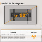 Fixed TV Wall Mount Bracket Low Profile Wall Mount TV Bracket (Ultra Slim Fixed TV Mount 42-90＂)