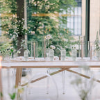 Clear Glass Bud Vase, 20 Pack Living Bud Vases, Small Diamond Bud Vases in Bulk, Mini Flowers Vases for Table Centerpiece, Office, Wedding Reception, Home Decor