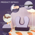 Sensory Chair for Kids, Soft Squeeze, Calming Compression Rocker for Autism ADHD, Emotional Regulation & Focus, Supportive High-Density Foam, Fit for Reading Corner, Playroom, Therapy Room (Purple)