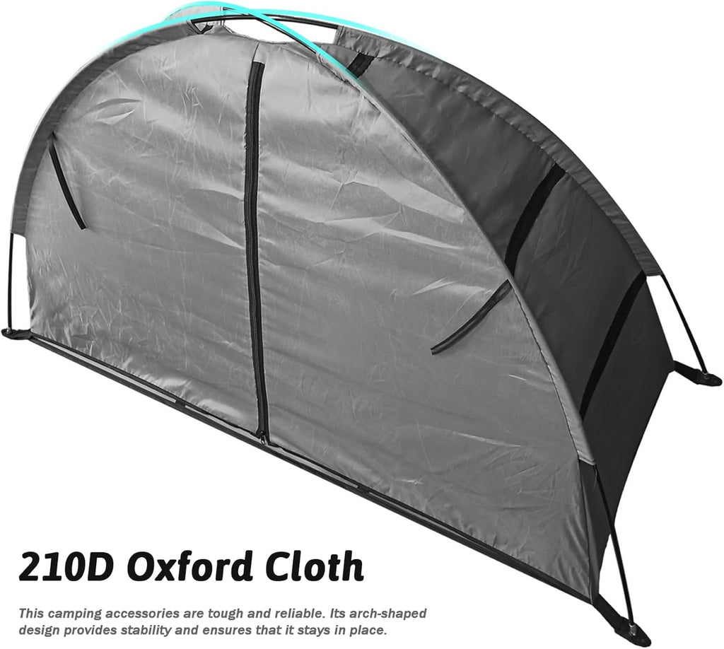Shoe Tent for Camping Foldable Camping Organizer 9 Compartment Tent Organizer with Storage Bag Arched Zipper Closure Storage Accessories
