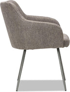 Alera Captain Series Guest Chair, Gray Tweed