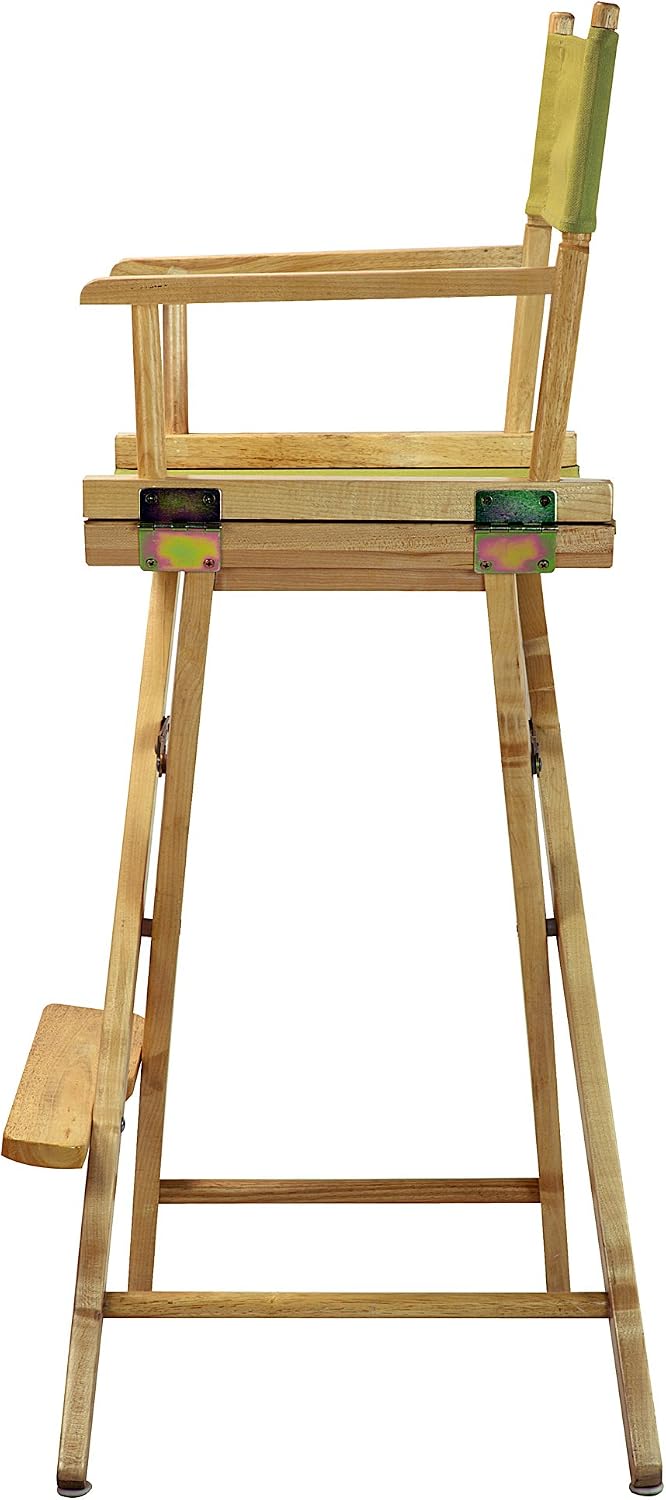 Casual Home 30" Director's Chair Natural Frame-with Olive Canvas, Bar Height