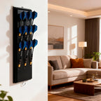 Darts Holder Wall Mounted Displays: Suit for 12 Steel/Soft Tip Darts,with Metal Hook & Storage Bag