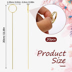 20Pcs Place Card Holder, Metal Floral Place Card Holder, Gold Table Number Holders, Round Shape Flower Pick Clips, Gold Metal Card Picture Holder Pick, Floral Gift Card Holder Clips for Wedding P
