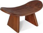 Wood Meditation Ergonomic Kneeling Bench - 16.5" x 8.3" x 7.1" Yoga, Prayer, Meditation Bench - Meditation Stool Made of Strong and Durable Mango Wood - Indoor Outdoor Meditation Seat