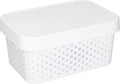 Curver 04760-N23-00 Infinity Storage Box Infinity Gepunktet 10,55x7,32x4,88in in White