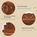 Household Wood Cabinet Personal Shrine Table with Pull-Out Storage Panel Chinese Cabinet Pedestal Offering Table for Home, Temple Buddha Shrine(Rosewood,36 * 28 * 56cm/14.2 * 11 * 22in)