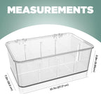 Utopia Home - Tea Bag Organizer With Lids, Clear Pantry Storage Box - (3 Pack) Stackable Partition Organizers or Holder With Lids For Drawers, Countertops, Fridge, Kitchen, Snack & Spice Organization