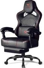 VITESSE Big and Tall Gaming Chair 400lb Capacity with Footrest, Racing-Style High Back Video Game Chair for Adults, PU Leather Computer Chair with Oversized Headrest for Gaming and Work