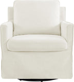 KISLOT Swivel Accent Chair with Ottoman, Rocking Recliner 360 Degree Swivel Armchair Machine-Washable Cover for Nursery Living Room Bedroom