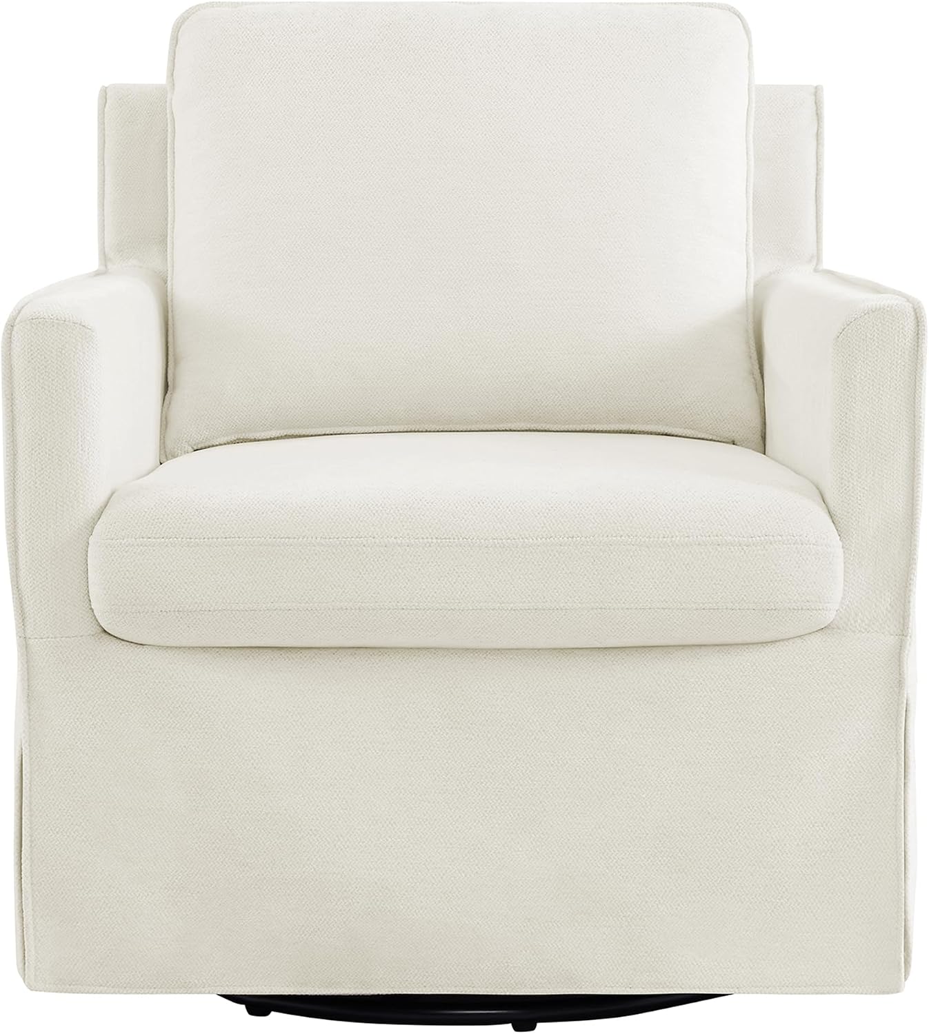 KISLOT Swivel Accent Chair with Ottoman, Rocking Recliner 360 Degree Swivel Armchair Machine-Washable Cover for Nursery Living Room Bedroom
