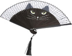 Bamboo Folding Fan, Portable Hand Held Japanese Style Fan with Natural Material, for Cooling Dancing Wedding Party Stage Performance Gift
