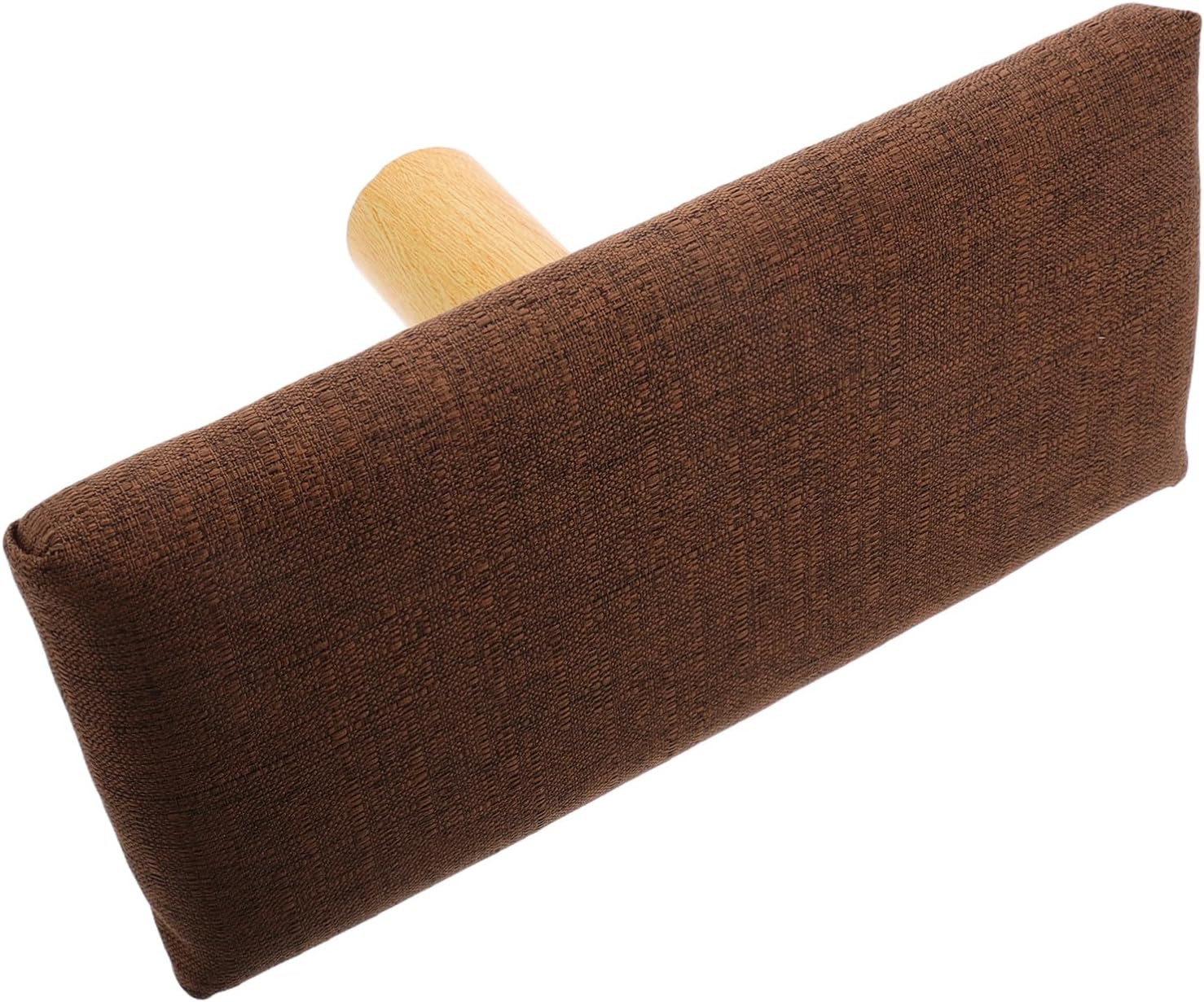 Ergonomic Wooden Yoga Stool with Cotton Cloth Cushion, Stable Support Kneeling Bench for Office and Home Decor, Unique Aesthetic Design with Natural Elegance