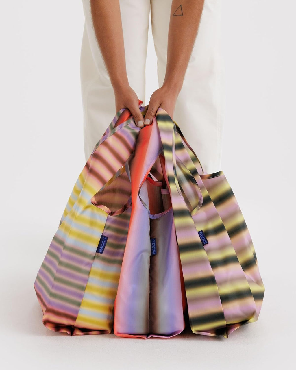 BAGGU Standard Baggu Set of 3 - Gradient Stripes
