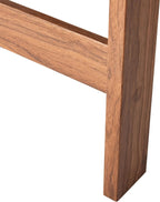 Small Square Premium Wood Side Table - Sturdy Space-Saving Walnut Finish End Table for Living Room Bedroom Sofa Bedside Balcony Home Office