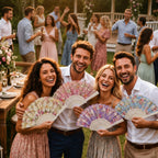 Spanish Style Folding Fan, Decorative Floral Hand Fan with Plastic Frame, 42cm Foldable Dance Fan for Women, Costume, Wedding, Flamenco Party, Stage Performance and Photo Props(Set2)