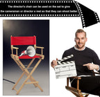 AHANDMAKER 1 Set Chair Replacement Canvas, Red Casual Directors Chair Cover Kit Replacement Canvas Seat and Back with Wood Stick Easy to Clean for Director Makeup Chair, 18.7x14.96/20.47x6.5 inch