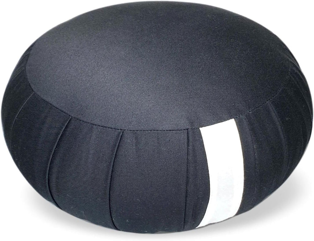 Zafu Meditation Cushion Japan Made | Authentic Zen Temple Style Zazen Seat – Firm Kapok Filling for Mindfulness, Yoga & Posture Support