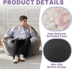 EBENCHICO Bean Bag Chair for Adults, Corduroy Large Bean Bag Chairs for Teens, Comfy Giant BeanBag Sofa Couch with Filler, Reading Chair Floor Sofa for Living Room Bedroom Dorm