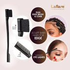 Laflare Braiding Rack for Hair with Comb set & Braid Gel Wristband & Hair clip, Hair Rack (Hair Extension Holder with 60 Pegs,) with Hair Braiding Accessories (PPCOM4)