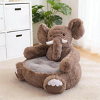Cute Bean Bag Chair Comfy Reading Nook Chairs Animal Floor Chairs Faux Fur Beanbag Chairs Fun Plus Bean Bag Soft Casual Couch for Play Room Home Bedroom Decoration 50 * 50 * 45 cm (Cute Elephant)