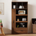 Pantry Cabinet with Doors, 71” Tall Kitchen Pantry Cabinet with Drawers & Microwave Shelf, Kitchen Hutch with Pull-Out Storage Shelves for Dining Room