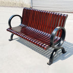 Patio Benches for Outdoors Creative Outdoor Leisure Bench with Backrest Community Park Viewing Seat Beach Chair Shopping Mall Rest Garden Benches for Outdoors