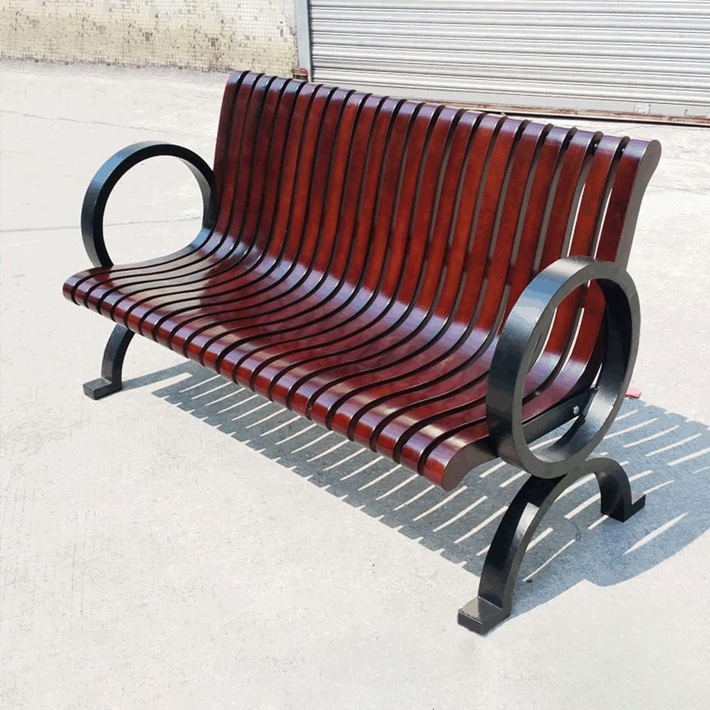 Patio Benches for Outdoors Creative Outdoor Leisure Bench with Backrest Community Park Viewing Seat Beach Chair Shopping Mall Rest Garden Benches for Outdoors