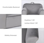 Bonrcea 25.4x18x20.87inch Kids Arm Sofa,Club,Toddler Couch, Upholstered Chair with Arm for Ages 12 Months and Up