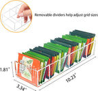 Tea Bag Organizer, Clear Tea Bag Holder with 6 Slot, Tea Packet Storage for Countertop, Drawer, Kitchen, Pantry, Cabinet