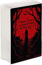 Steel Mill & Co Original Large Book-Shaped Decorative Vase, Ceramic Vases for Home Decor, Cute Gothic Bookshelf Decor, Unique Vase for Book Lovers, Dracula